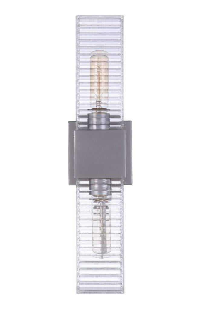 ZA4500-SA - Ridge 2 Light 18" High Outdoor Wall Lantern - Satin Aluminum