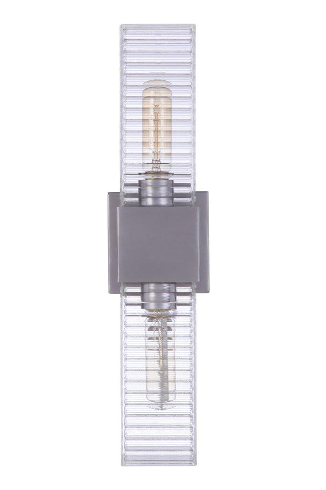 ZA4500-SA - Ridge 2 Light 18" High Outdoor Wall Lantern - Satin Aluminum
