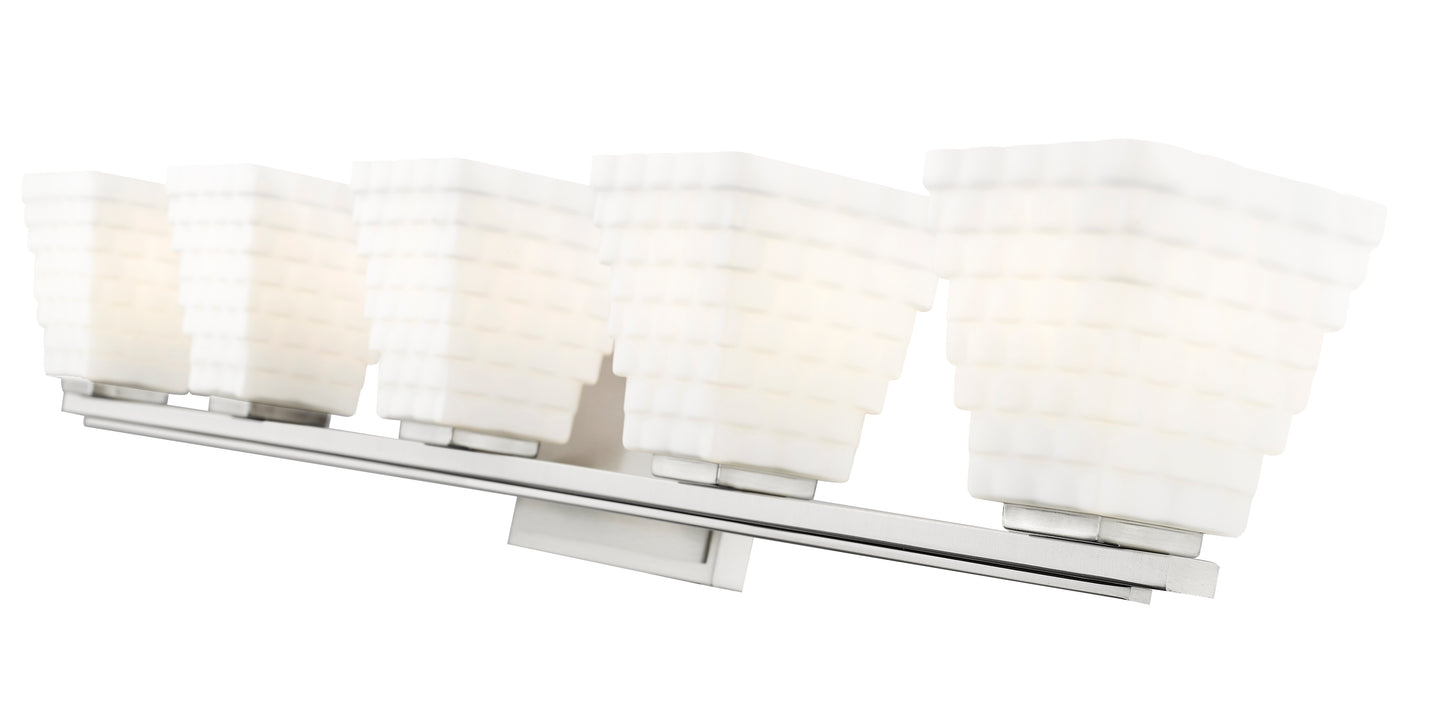 7514-5V-BN - Annalise 5 Light 42" Vanity - Brushed Nickel