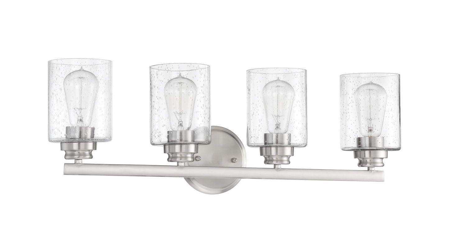 50504-BNK - Bolden 4 Light 25" Wide Vanity Light - Brushed Nickel