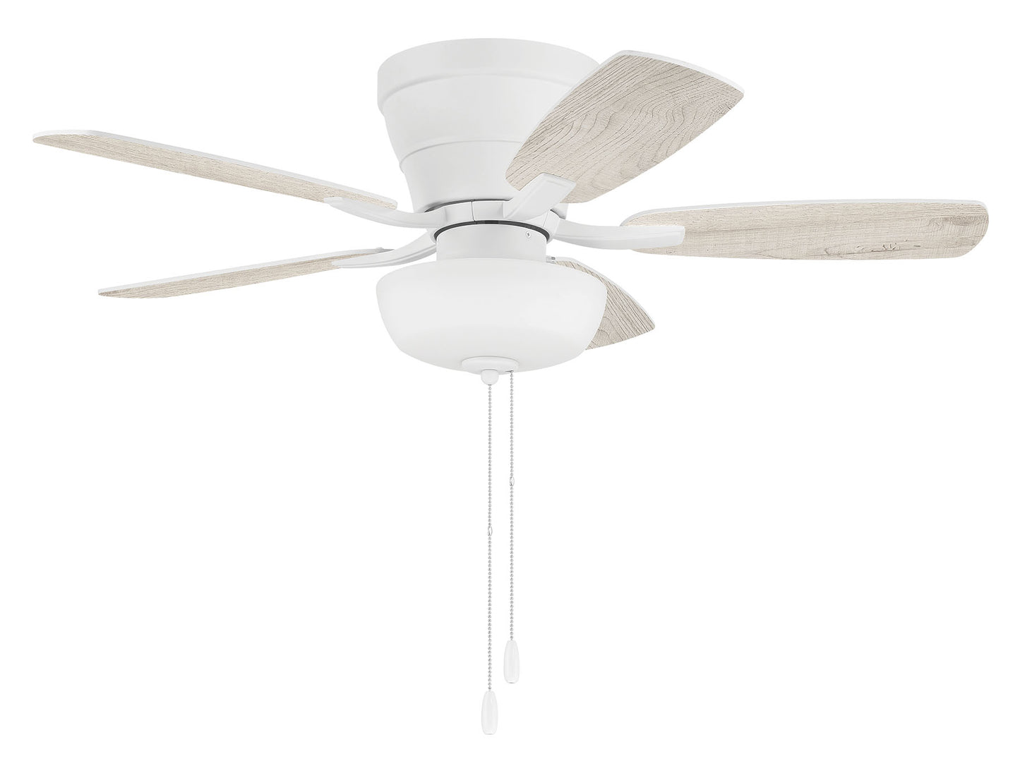 WHL42W5C1 - Wheeler 42 2-Light Bowl 42" 5 Blade Ceiling Fan with Light Kit - White