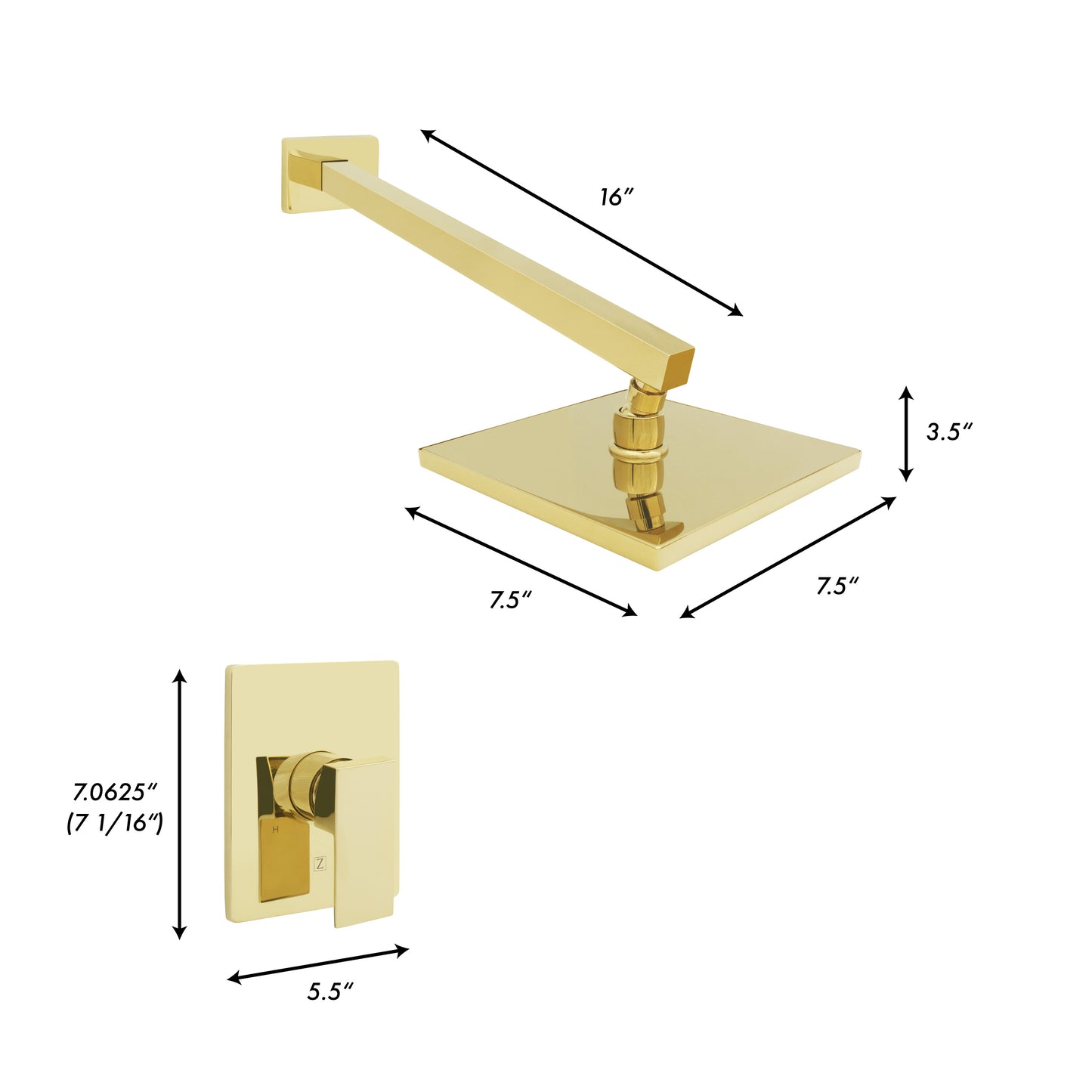 BLS-SHF-PG - Autograph Edition Bliss Shower Faucet in Polished Gold