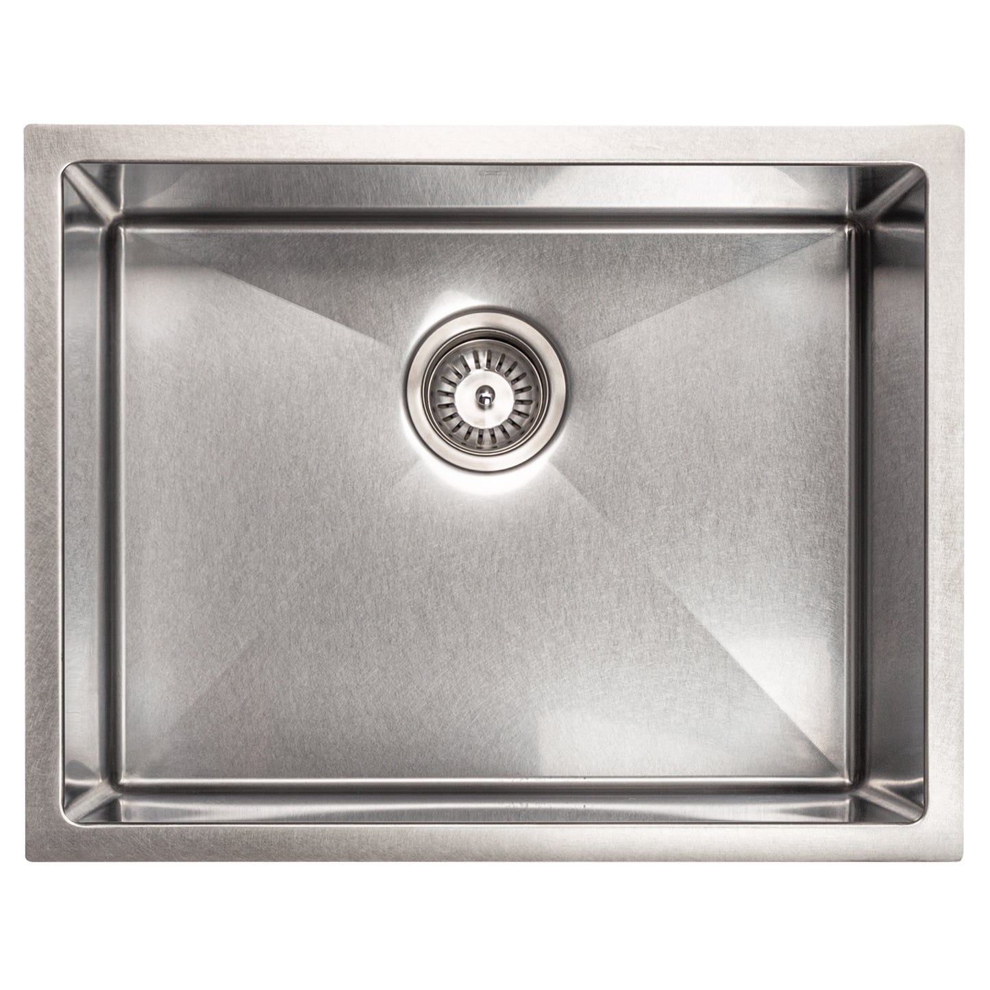 SRS-27S - 27" Meribel Undermount Single Bowl Satin Stainless Steel Kitchen Sink with Bottom Grid