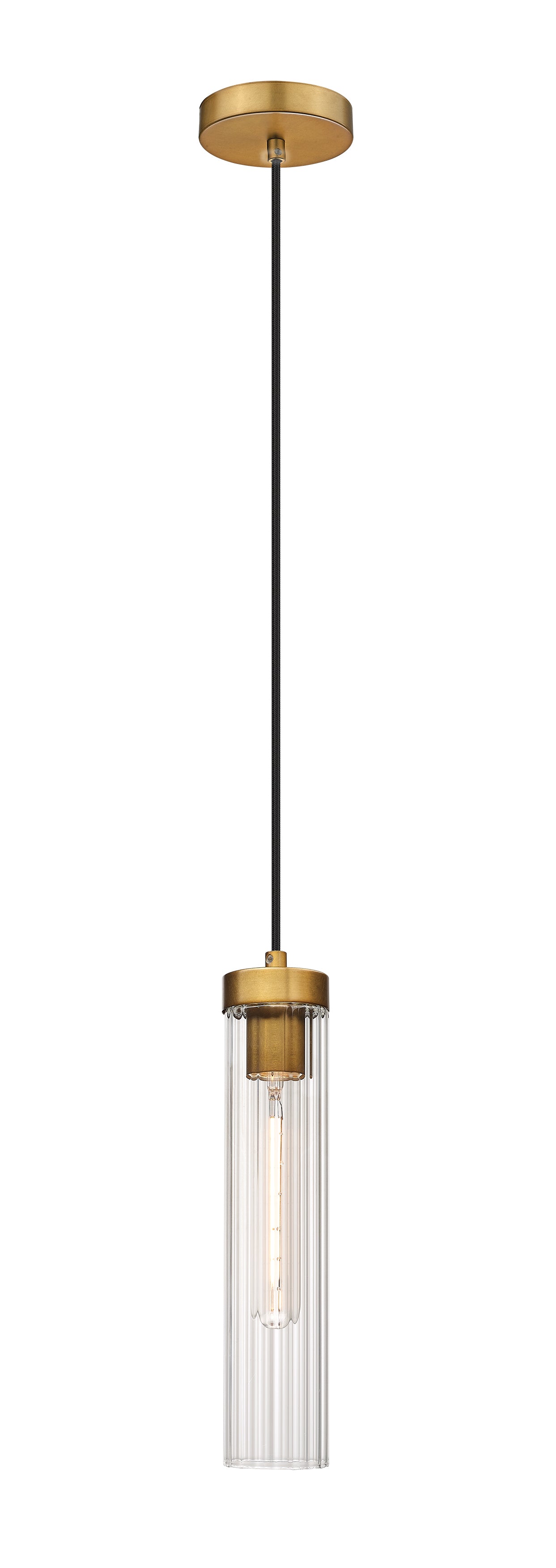 740P-RB - Beau 1 Light 5" Pendant - Rubbed Brass