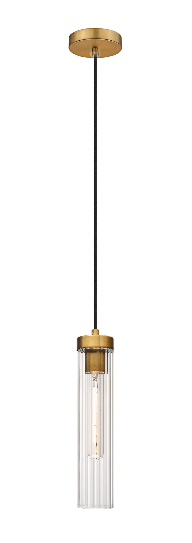 740P-RB - Beau 1 Light 5" Pendant - Rubbed Brass