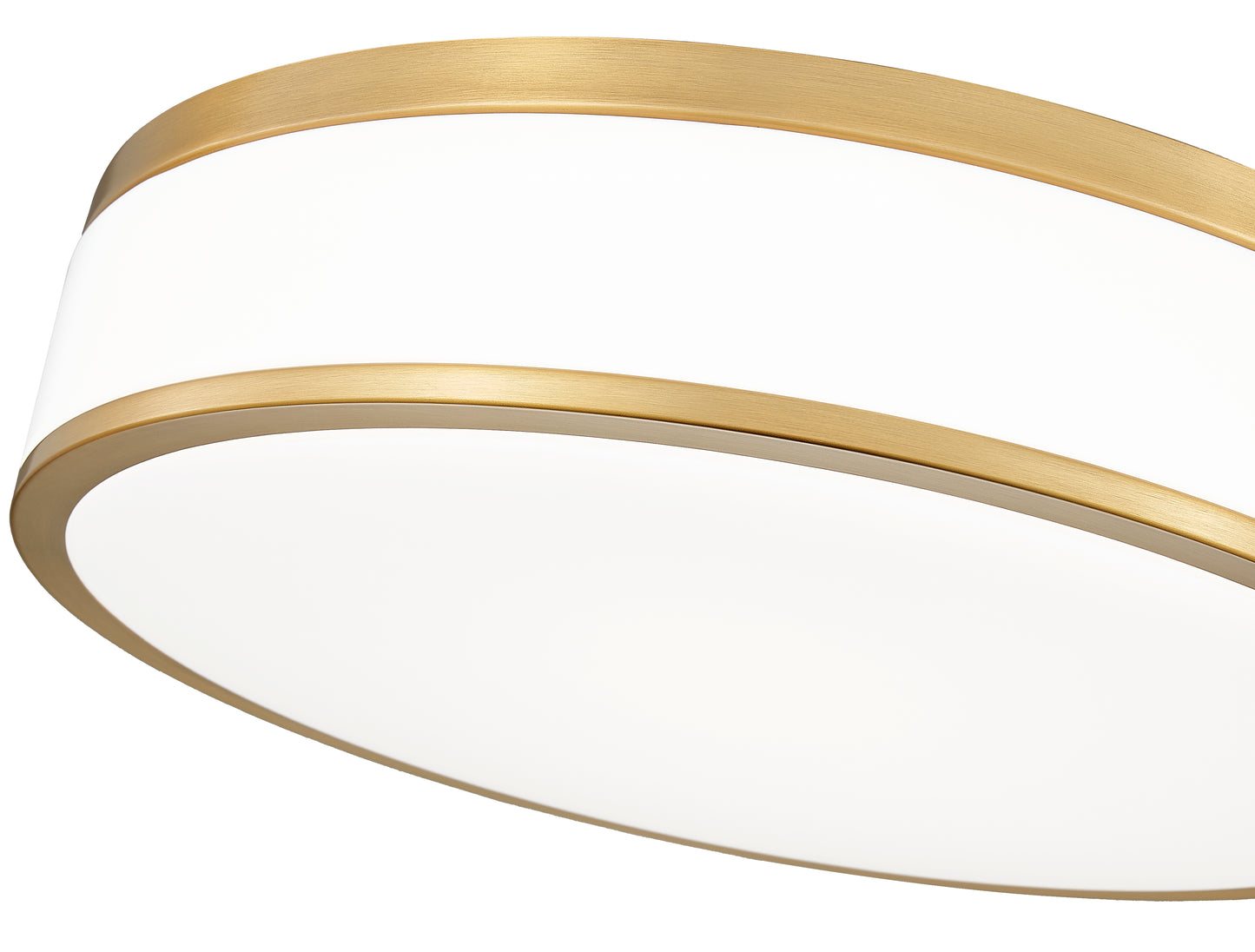 1012F16-MGLD-LED - Ballord 1 Light Flush 16" Mount - Modern Gold