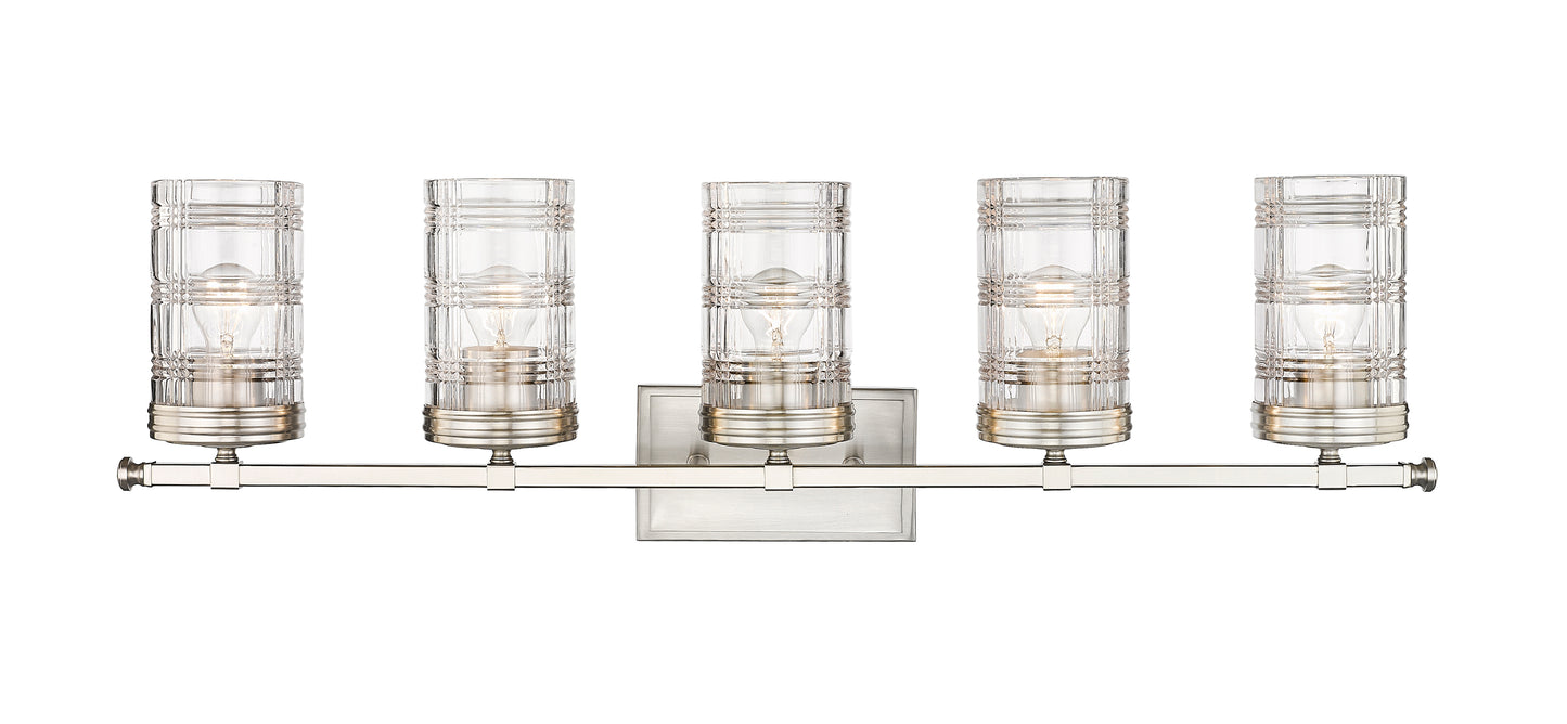 344-5V-BN - Archer 5 Light 38" Vanity - Brushed Nickel
