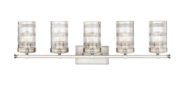 344-5V-BN - Archer 5 Light 38" Vanity - Brushed Nickel