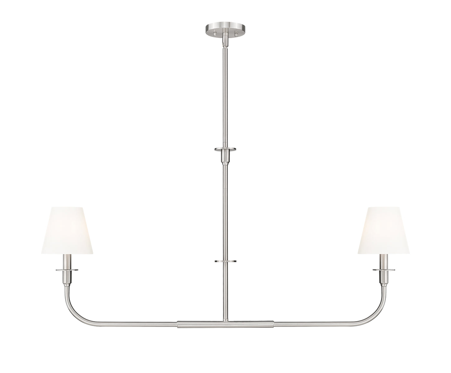 3049-42L-BN - Tova 2 Light Linear 46" Chandelier - Brushed Nickel