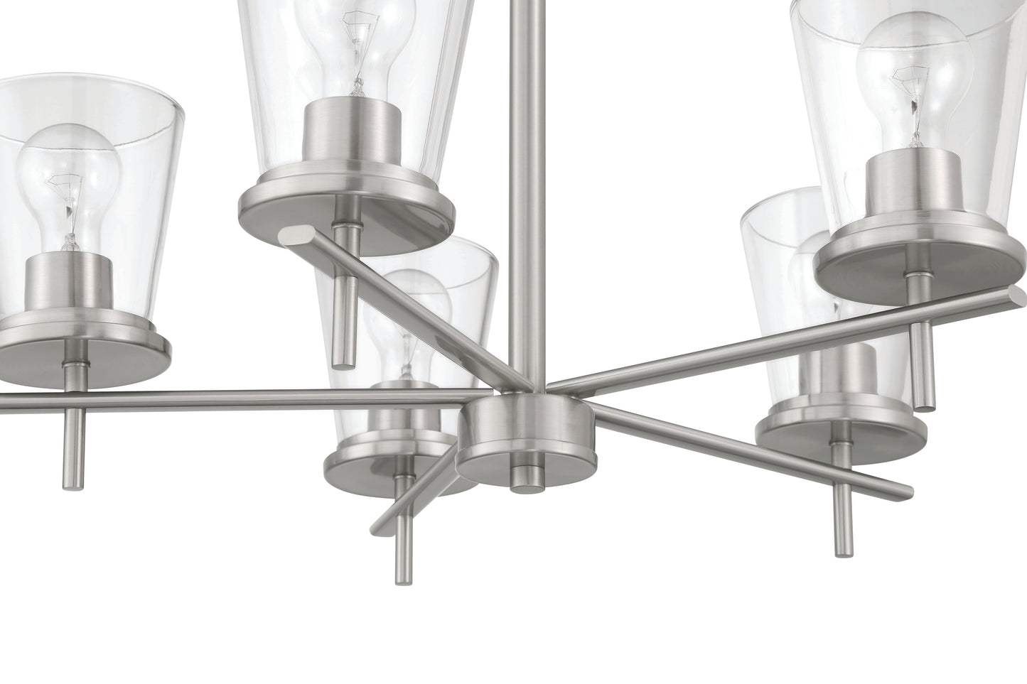60425-BNK - Connell 5 Light 25" Wide Chandelier - Brushed Nickel