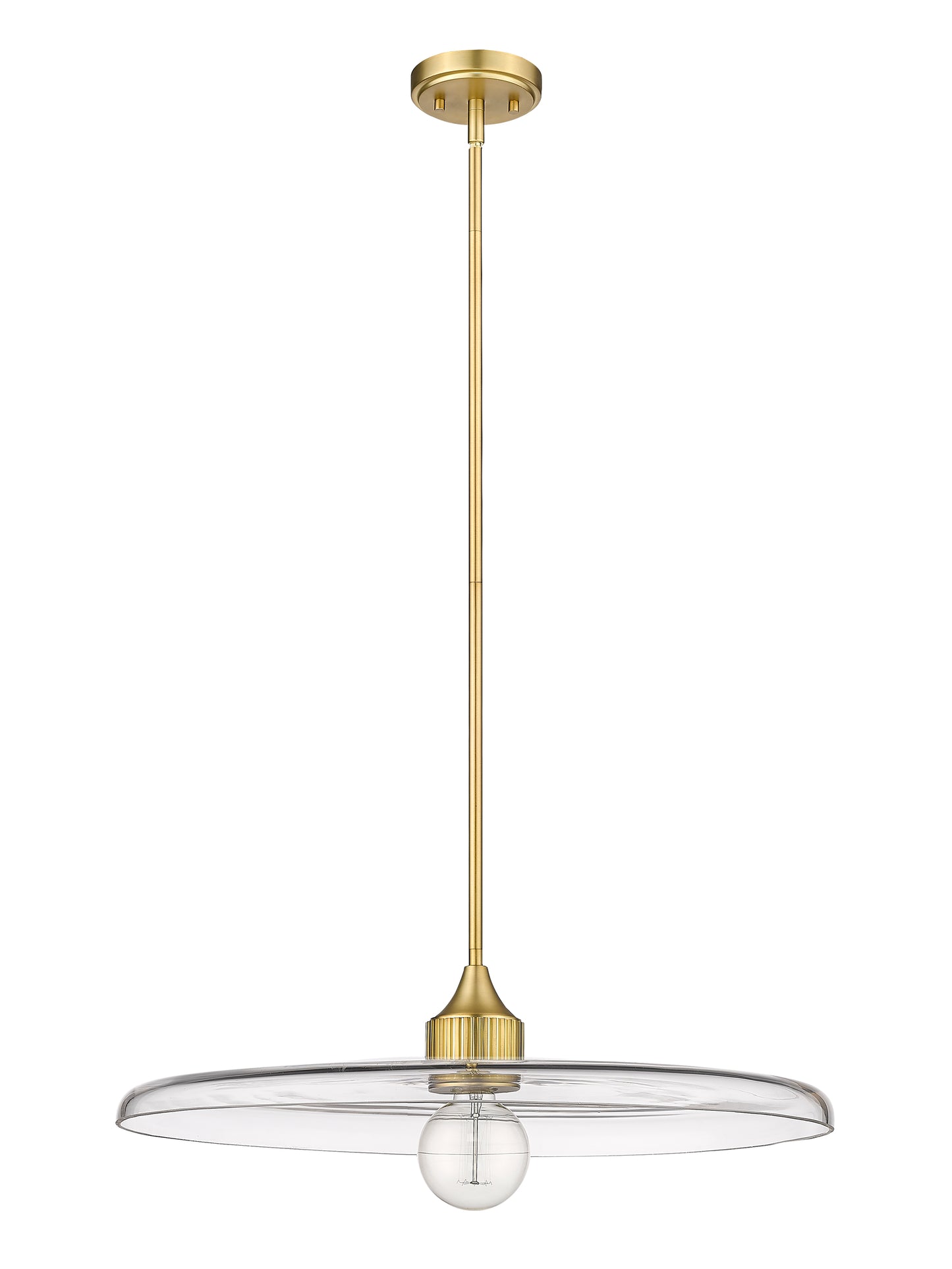 821P24-OBR - Paloma 1 Light 24" Pendant - Olde Brass