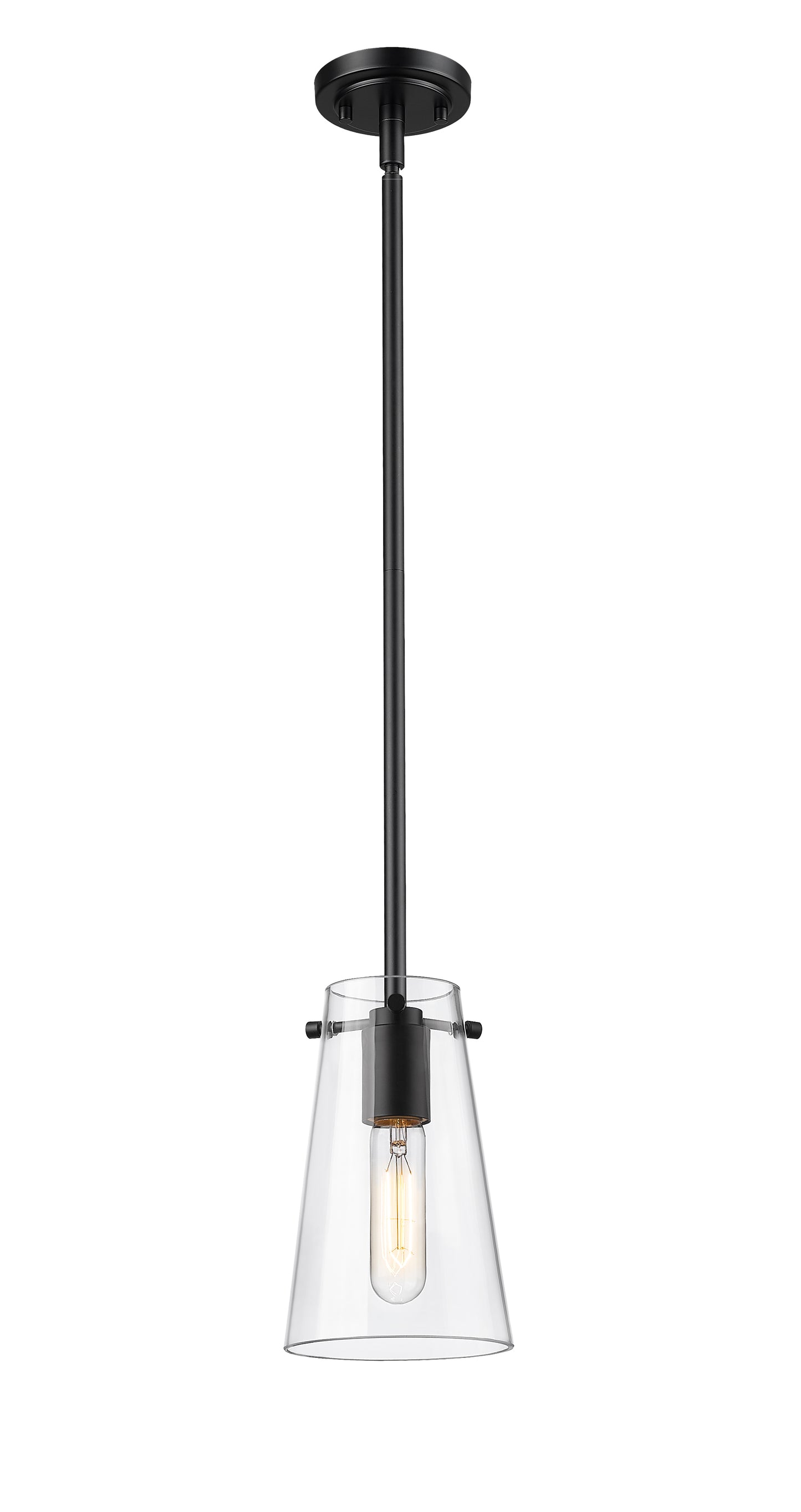 7508MP-ROD-MB - Kira 1 Light 5" Pendant - Matte Black
