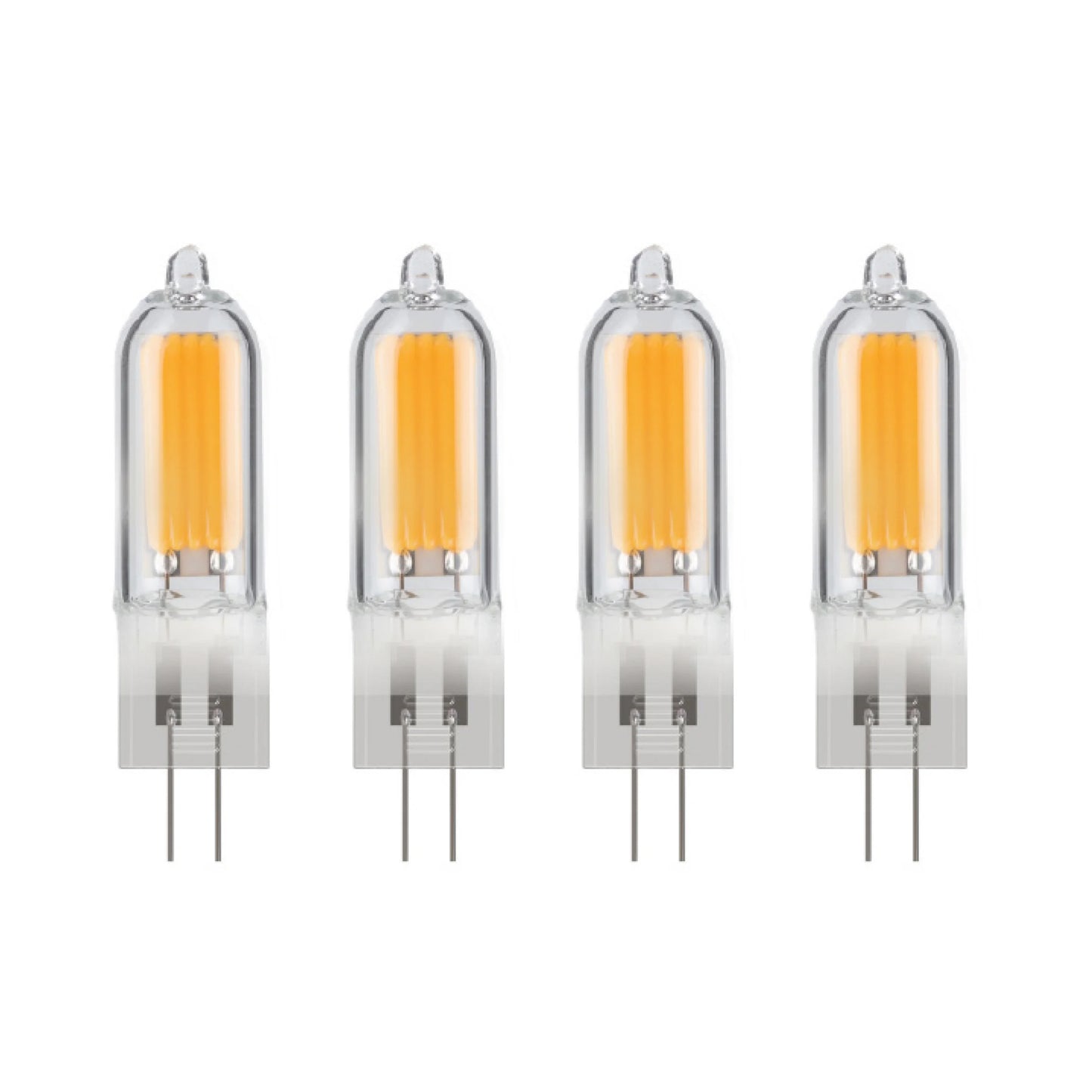 770649 - 12V Dimmable T5 Clear Glass Bi-Pin - 1.8 Watt - 2700K - 4 Pack
