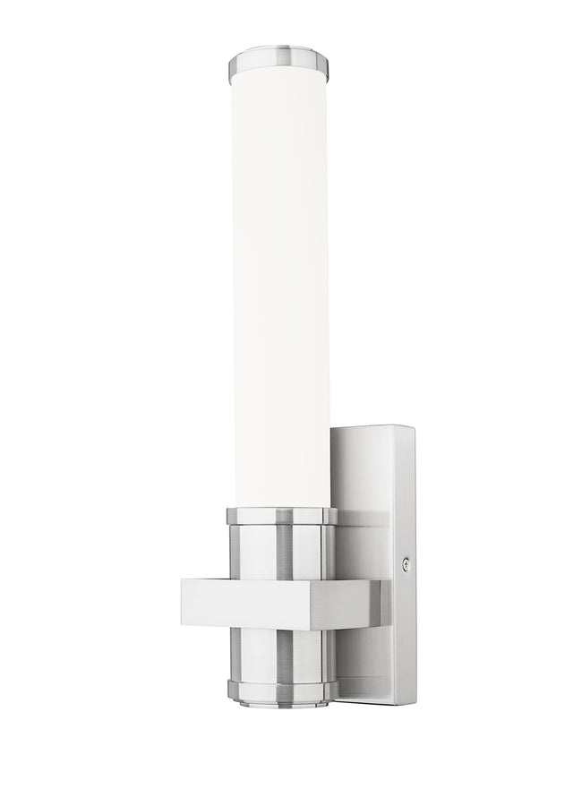 1019-1S-BN-LED - Idris 1 Light Wall 16" Sconce - Brushed Nickel