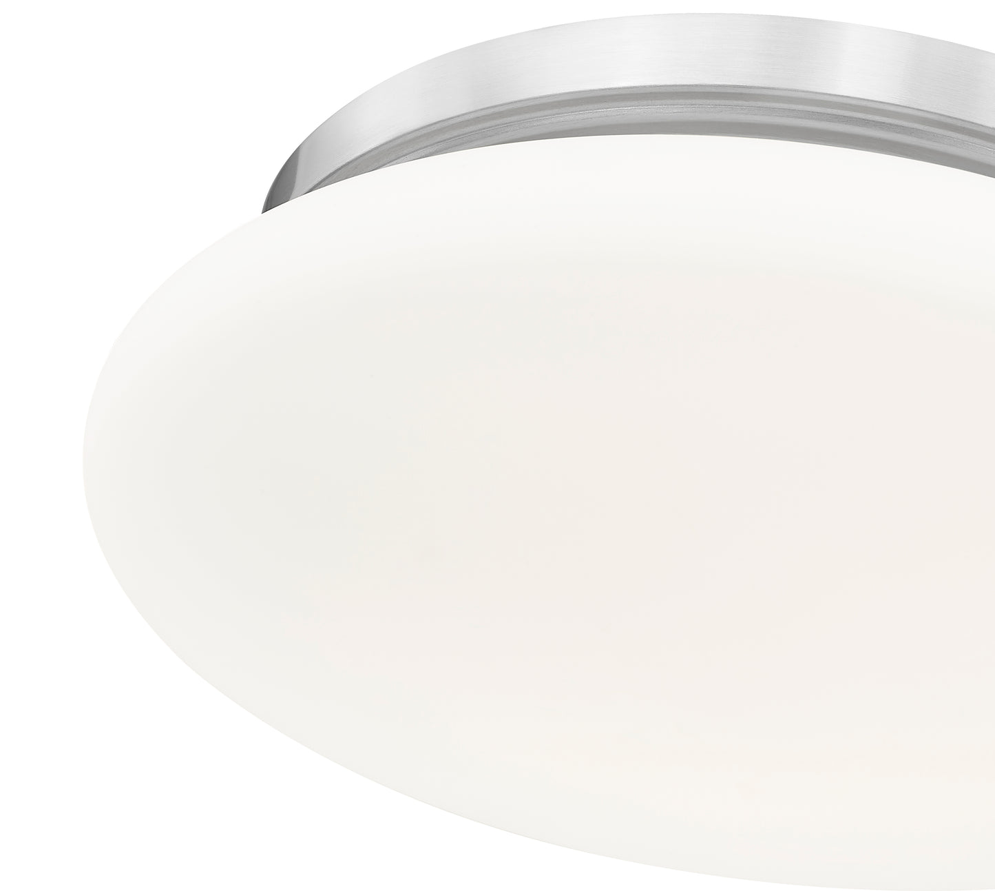 1025F12-BN-LED - Soleil 1 Light Flush 12" Mount - Brushed Nickel
