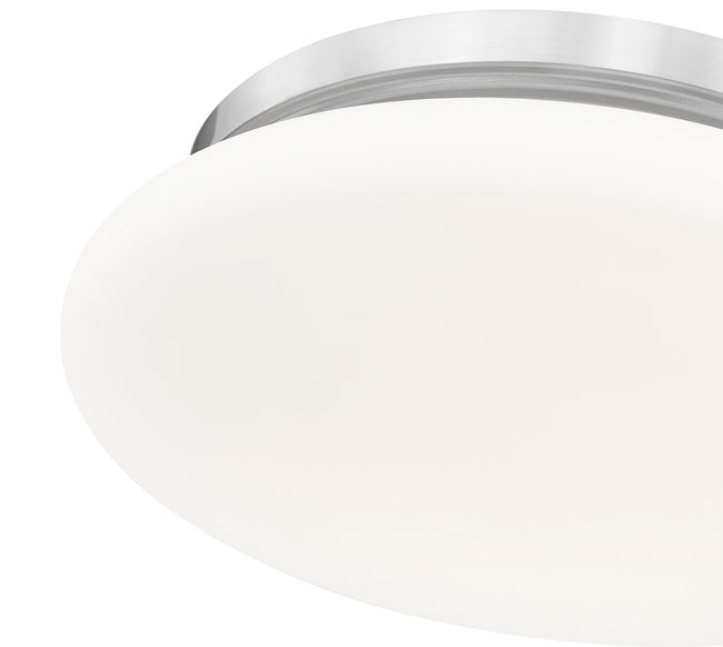 1025F12-BN-LED - Soleil 1 Light Flush 12" Mount - Brushed Nickel