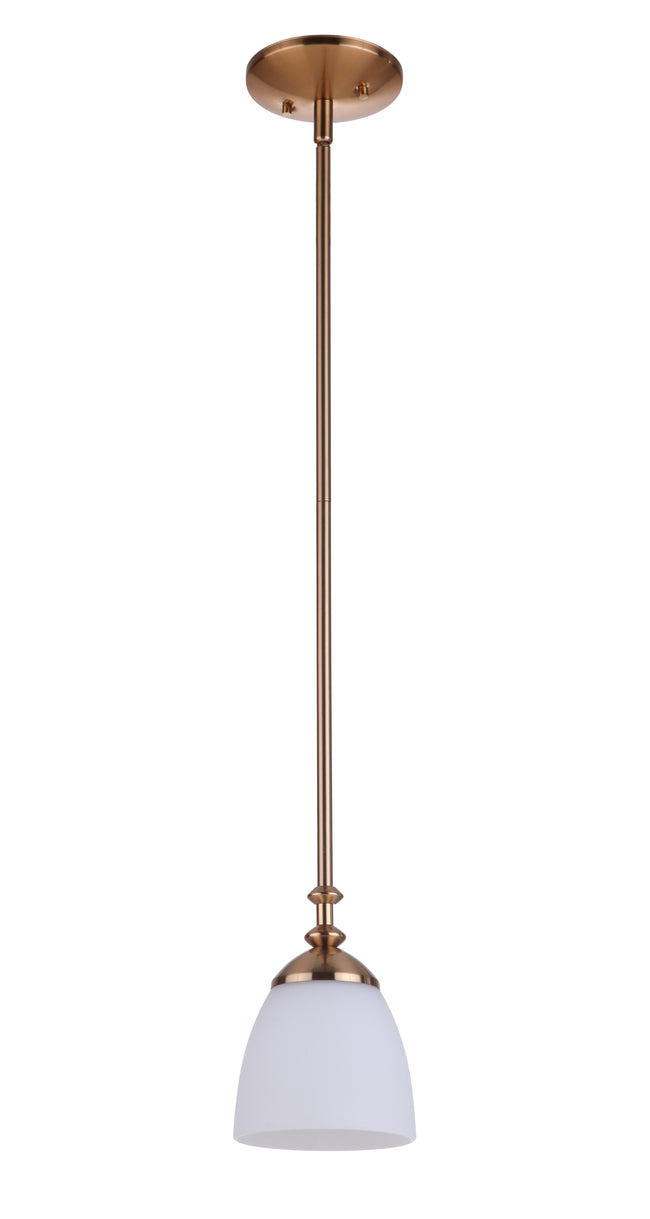 53791-SB - Marlowe 1 Light 5.88" Wide Mini Pendant - Satin Brass