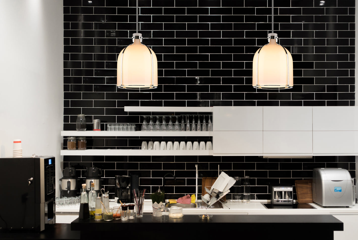 818-12PN - Pearson 1 Light 12" Pendant - Polished Nickel