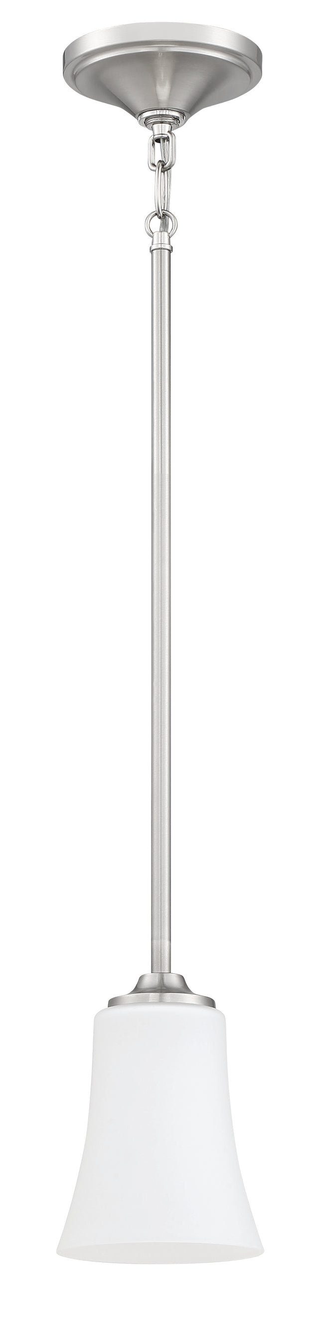 50491-BNK-WG - Gwyneth 1 Light 5.13" Wide Mini Pendant - Brushed Nickel