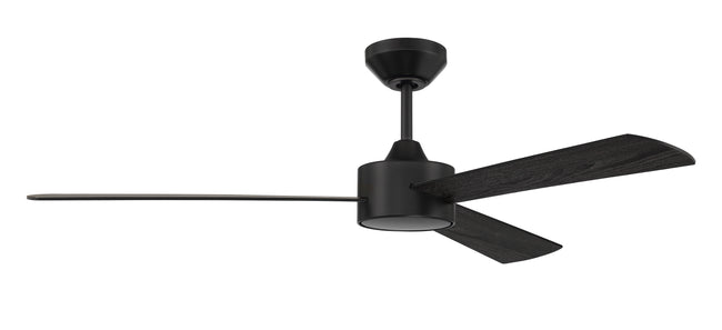 PRV52FB3-NWF - Provision 52" Indoor/Outdoor Ceiling Fan no Wifi 52" 3 Blade Indoor Outdoor Ceiling Fan - Flat Black