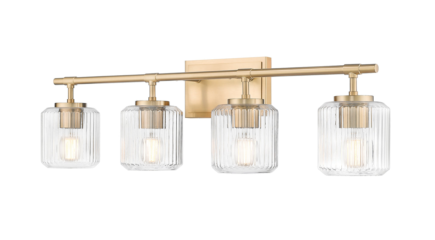 7515-4V-MGLD - Landon 4 Light 32" Vanity - Modern Gold