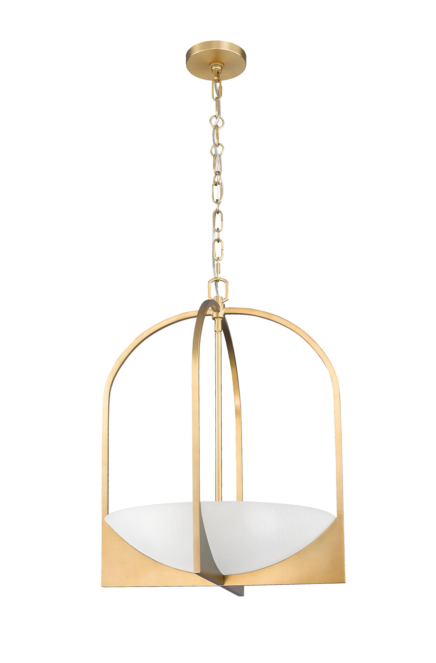 1947-24MGLD - Devon 4 Light 18" Pendant - Modern Gold