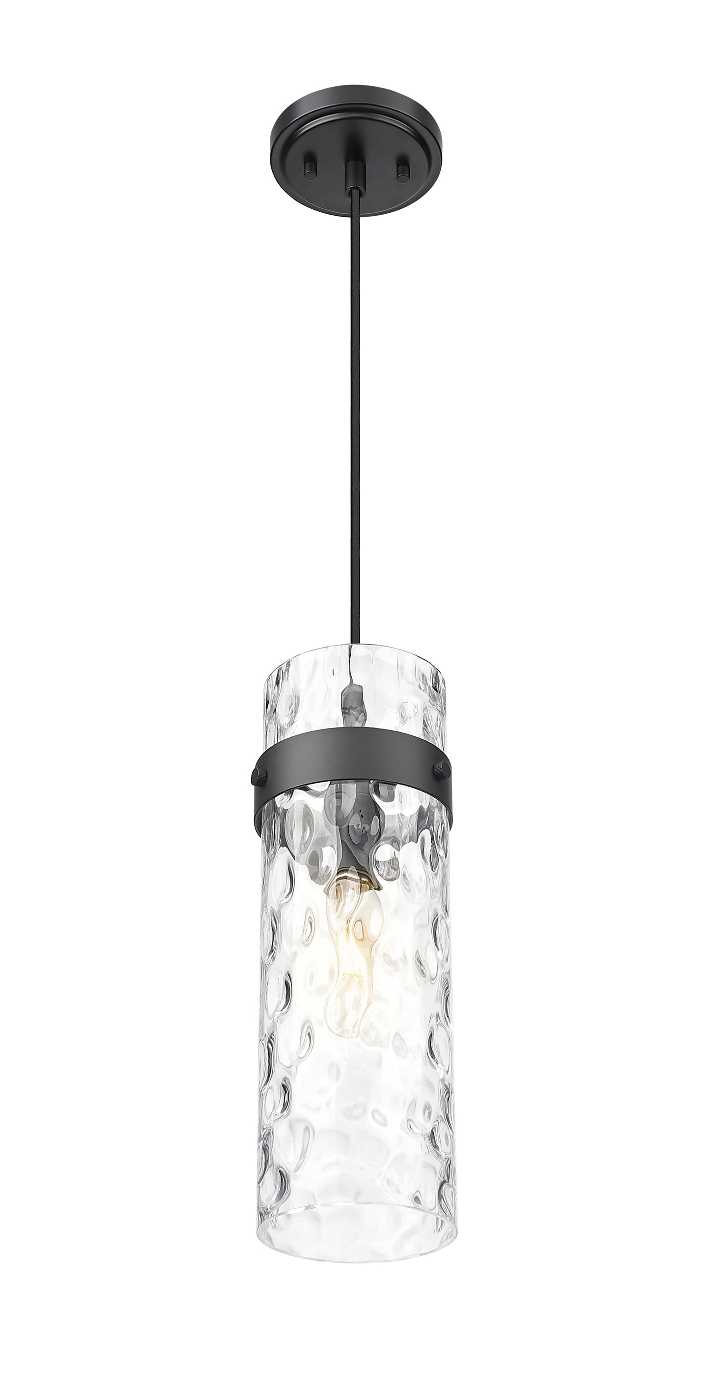 7002P5-MB - Fontaine 1 Light 6" Pendant - Matte Black