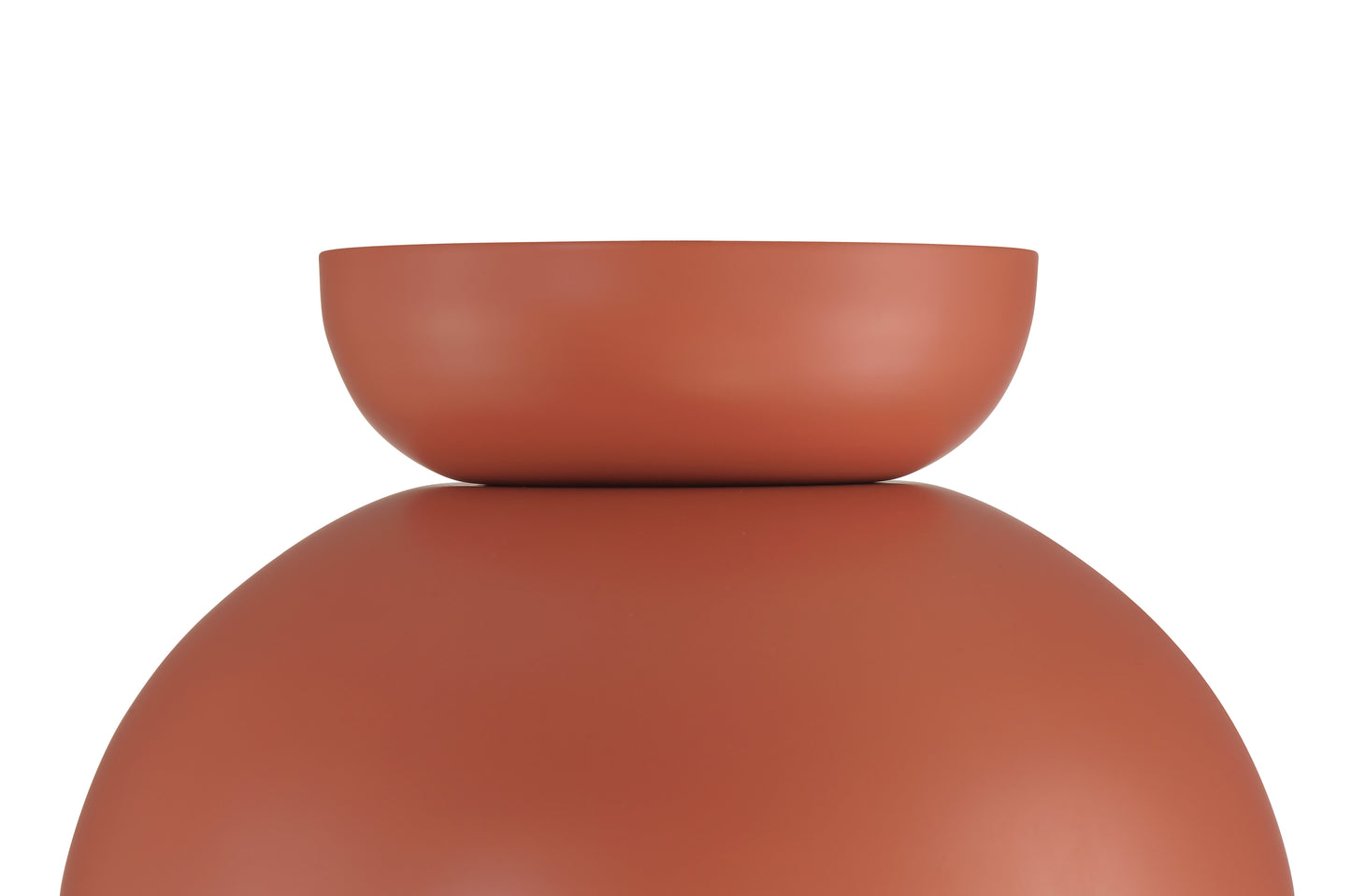 59181-BCY - Ventura Dome 1 Light 10.5" Wide Flush Mount - Baked Clay