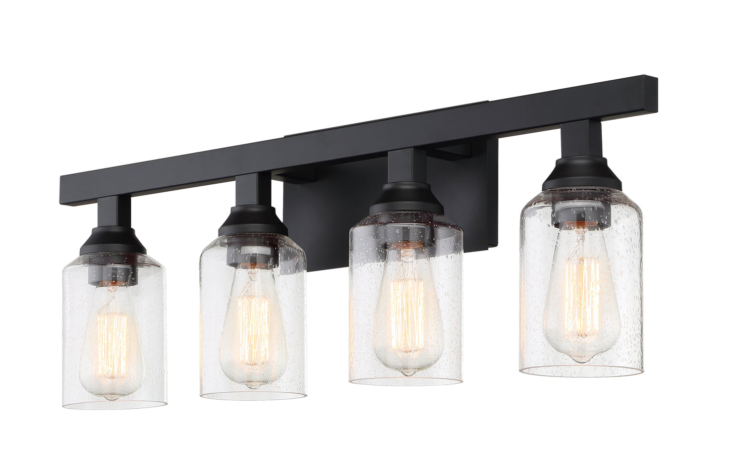 53104-FB - Chicago 4 Light 28" Wide Vanity Light - Flat Black