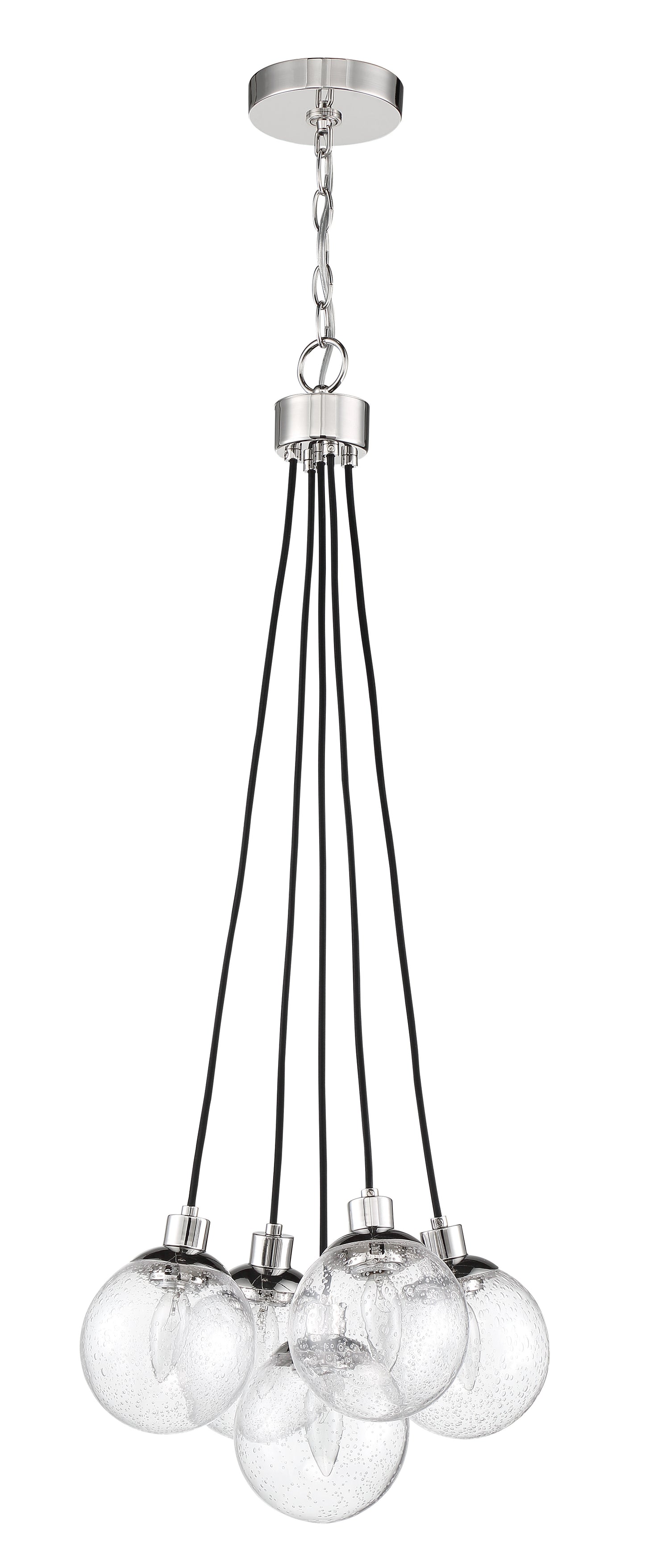 53395-CH - Que 5 Light 14.75" Wide Pendant - Chrome