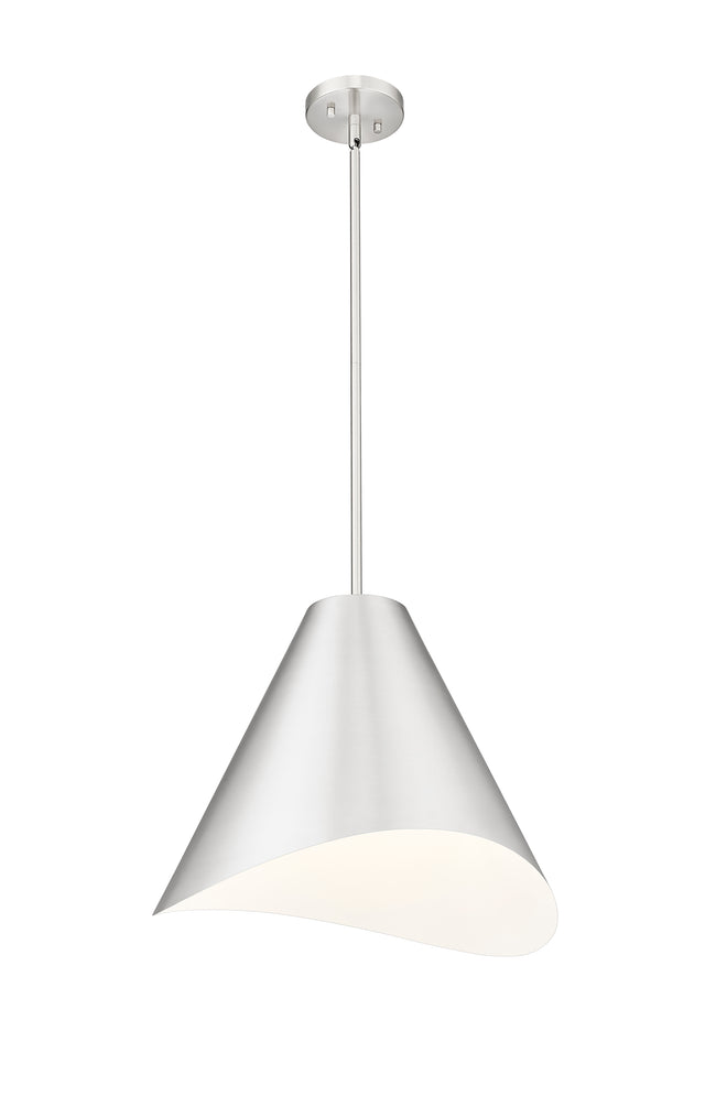 1952P18-BN - Aria 1 Light 18" Pendant - Brushed Nickel