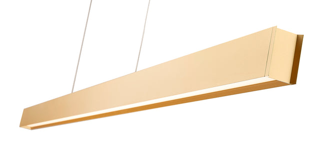1016-72L-GLD-LED - Hudson 1 Light Linear 72" Chandelier - Gold