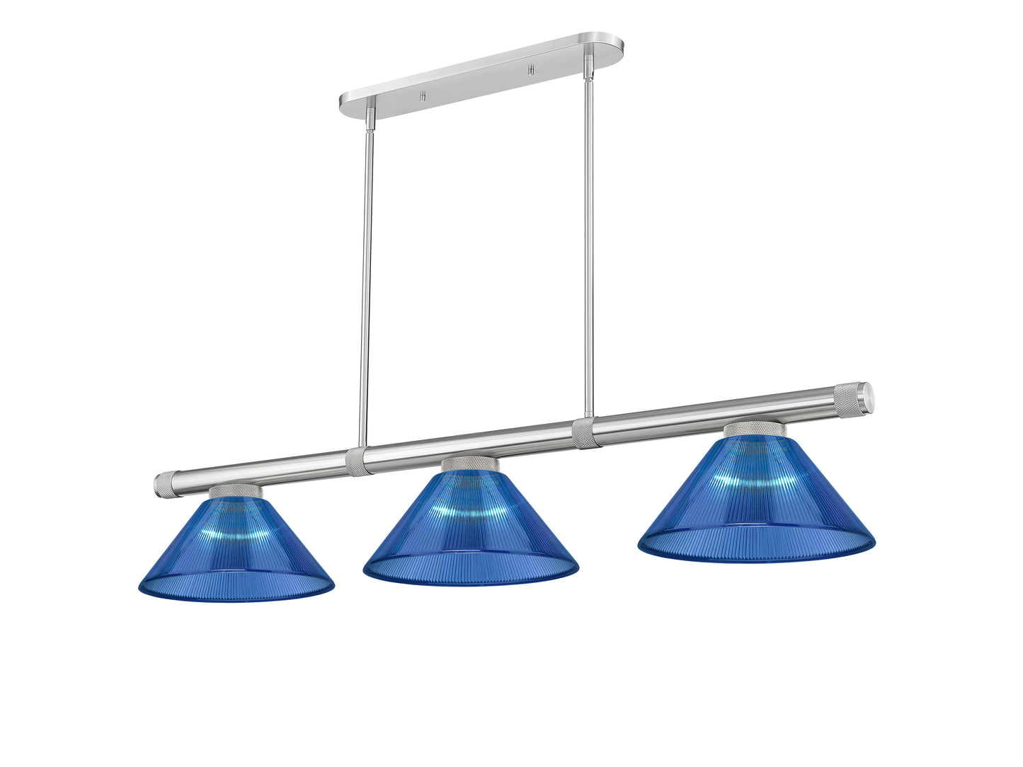 3050-3BN-ARDB - Vanguard 3 Light 58" Billiard - Brushed Nickel