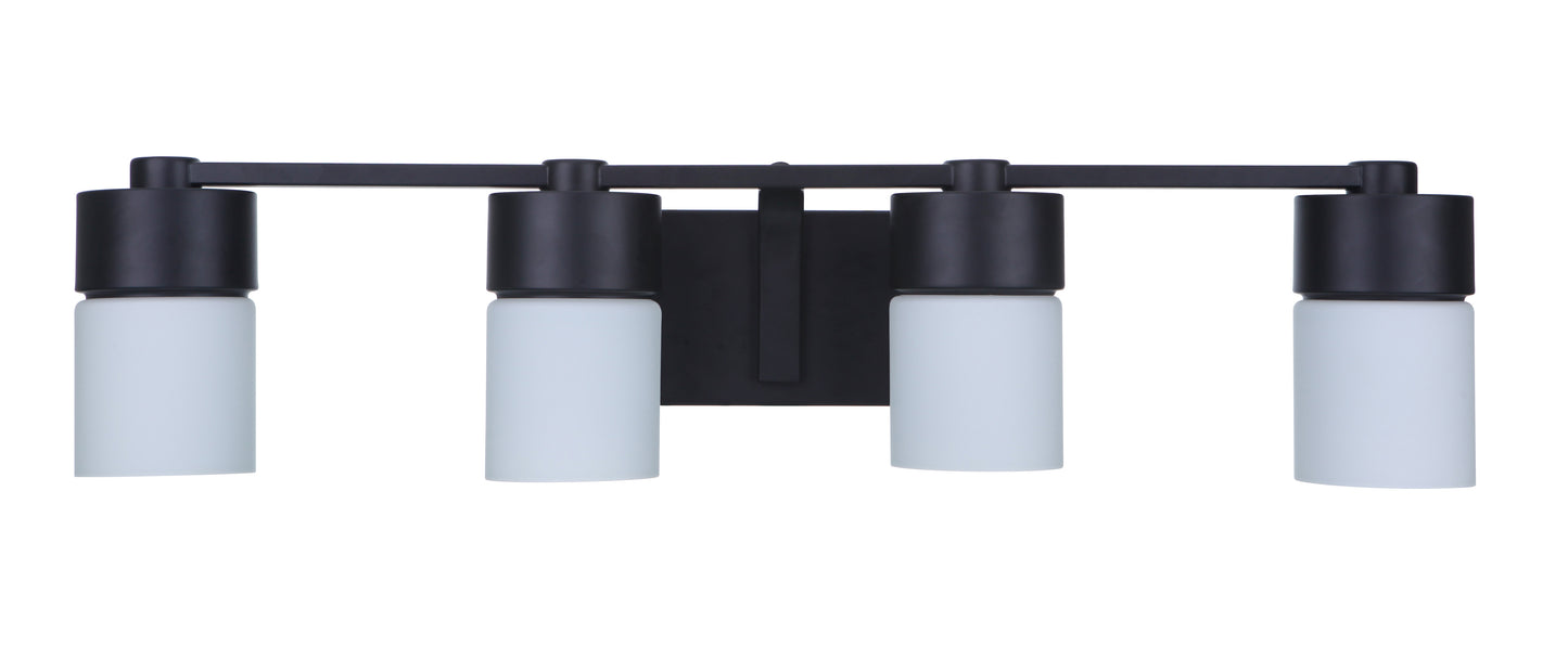 12331FB4 - District 4 Light 31" Wide Vanity Light - Flat Black