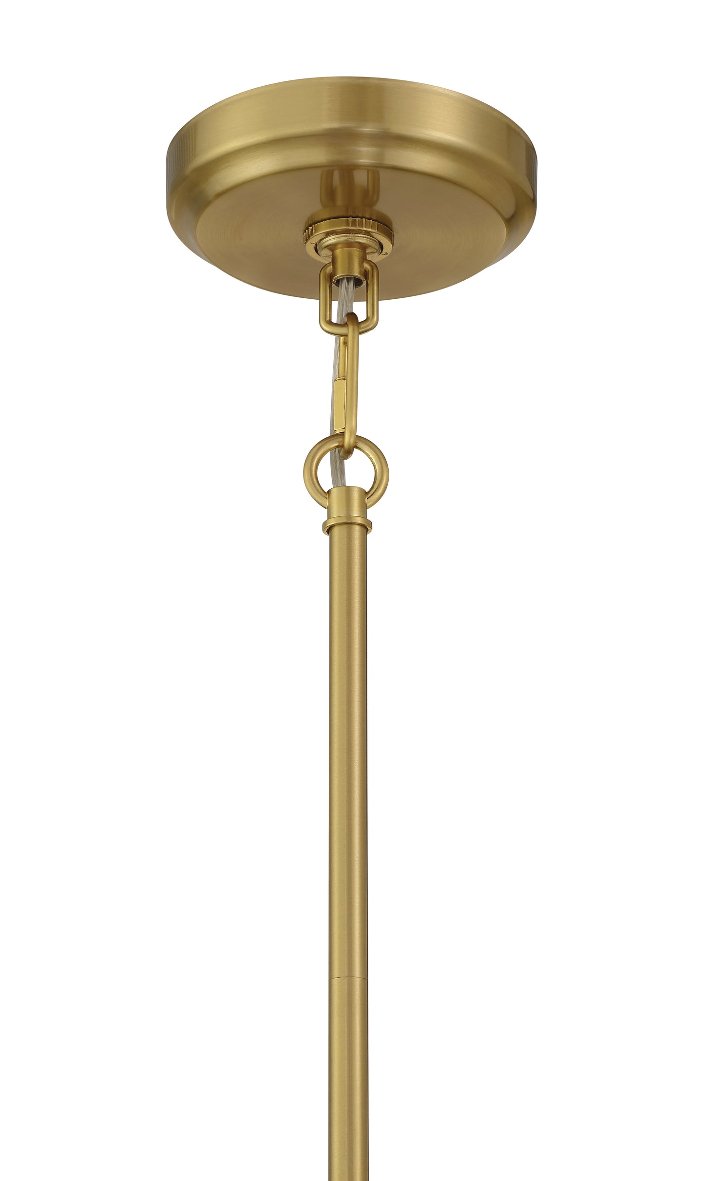 60591-SB - Claire 1 Light 6.5" Wide Mini Pendant - Satin Brass