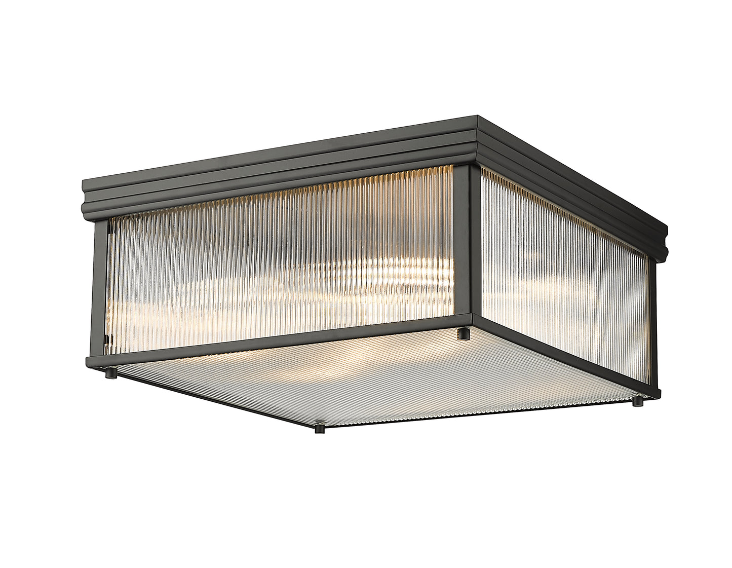 7504FS18-MB - Carnaby 4 Light Flush 18" Mount - Matte Black