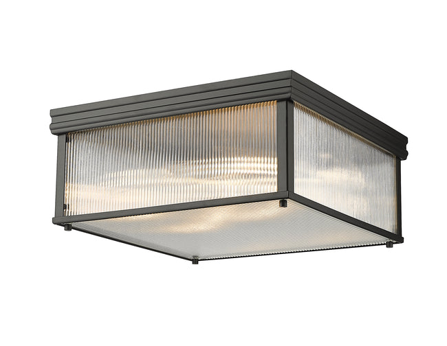7504FS18-MB - Carnaby 4 Light Flush 18" Mount - Matte Black