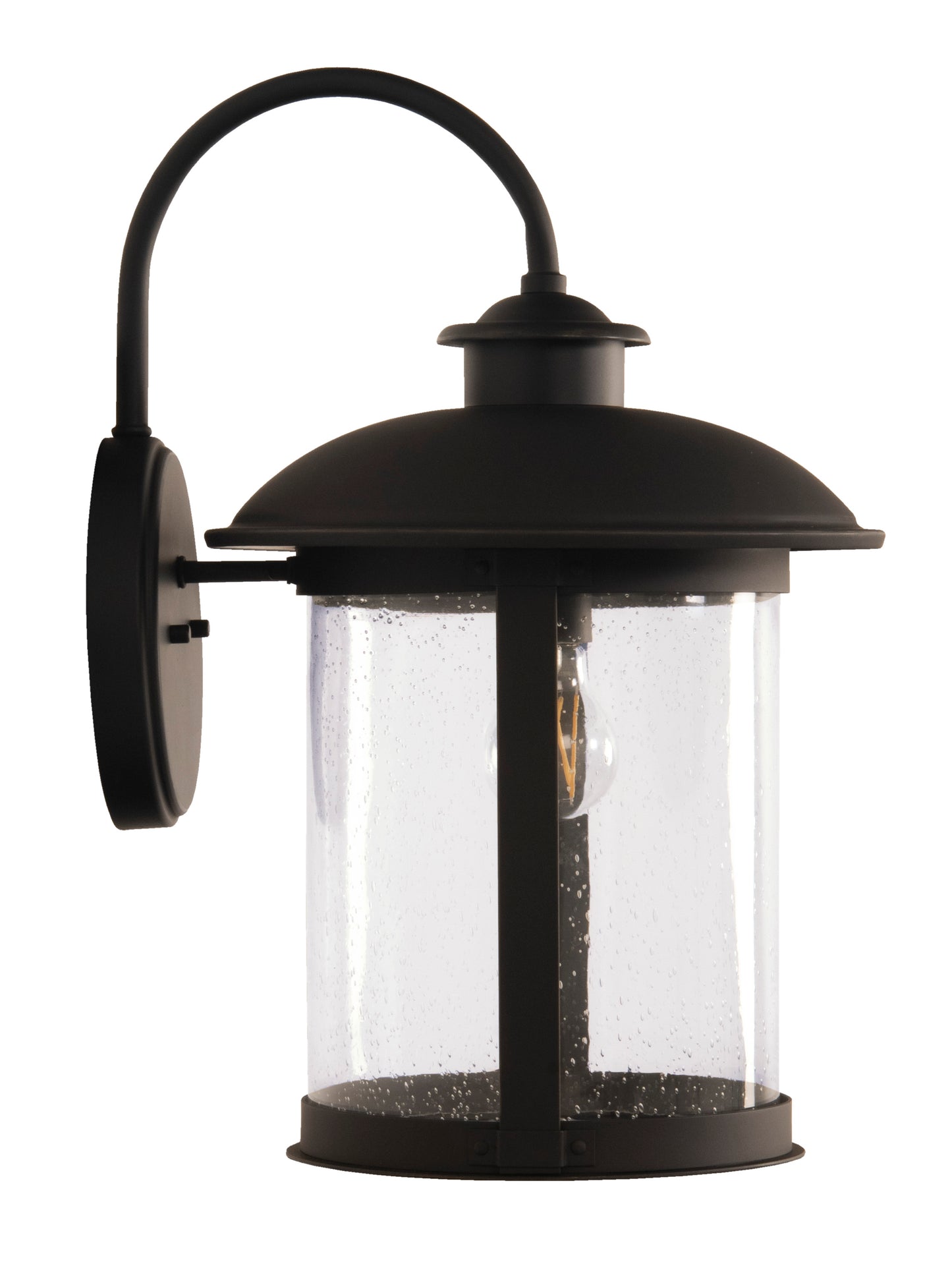 ZA3224-DBG - O'Fallon 1 Light 18" High Outdoor Wall Lantern - Dark Bronze Gilded