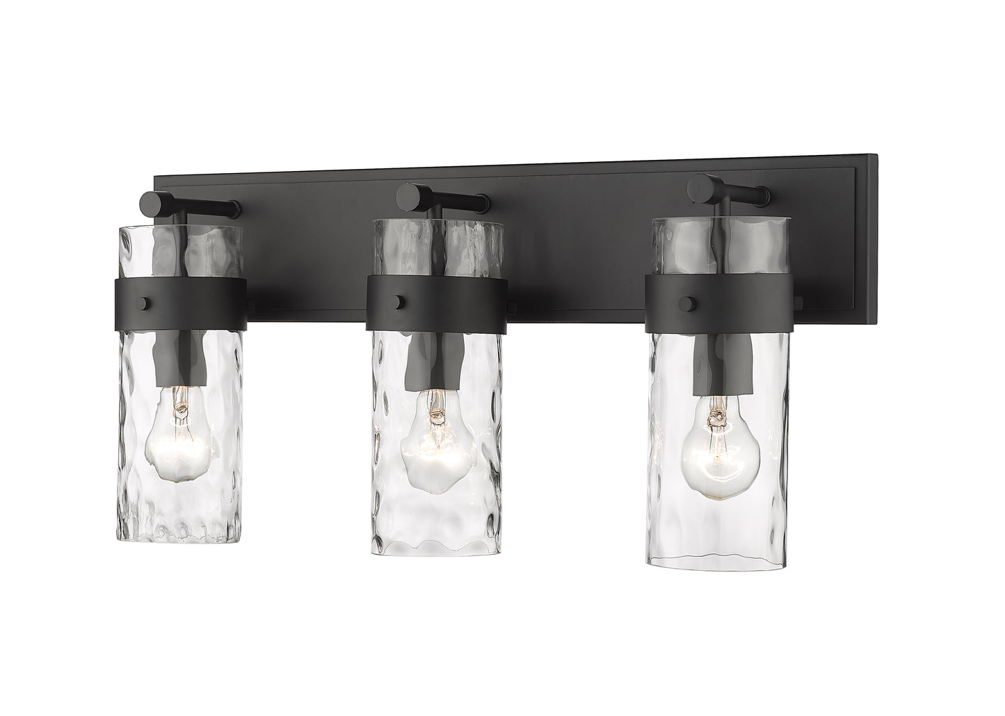 3035-3V-MB - Fontaine 3 Light 24" Vanity - Matte Black