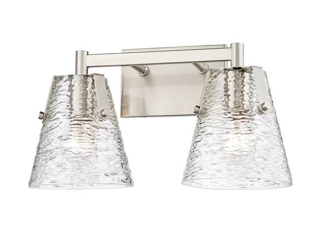 1101-2V-BN - Analia 2 Light 16" Vanity - Brushed Nickel
