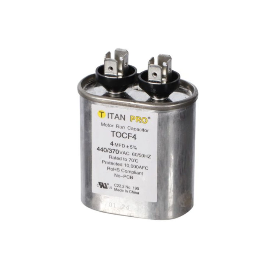 TOCF4 - TITAN PRO CAPACITOR 4 MFD 440/370V OVAL