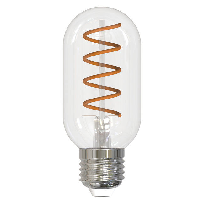 776518 - Filaments Dimmable Clear Glass T14 LED Light Bulb - 4.5 Watt - 2100K - 4 Pack