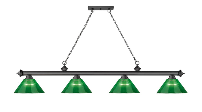 2306-4BP-ARG - Cordon 4 Light 81" Billiard - Bronze Plate