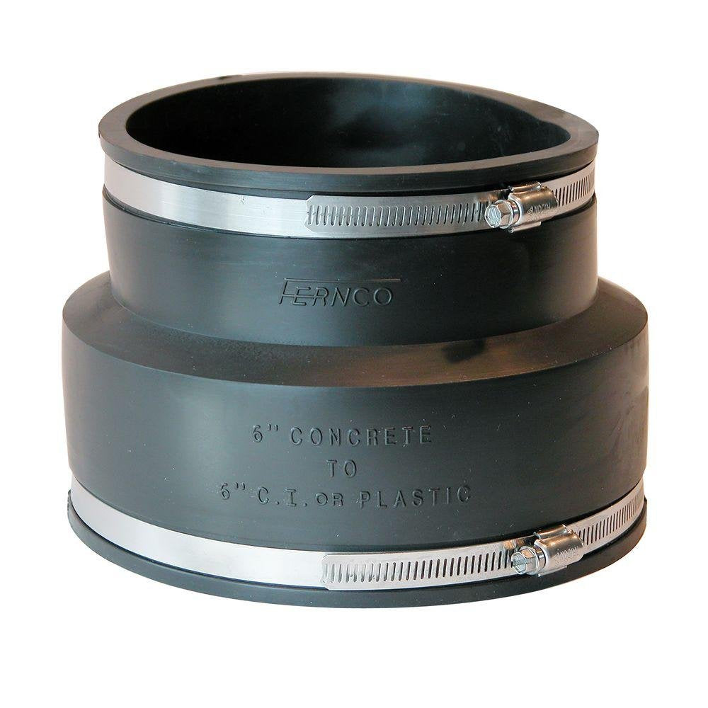 1006-66 - Concrete to Cast Iron / Plastic / Copper / Steel / Lead Flexible Coupling - 6"