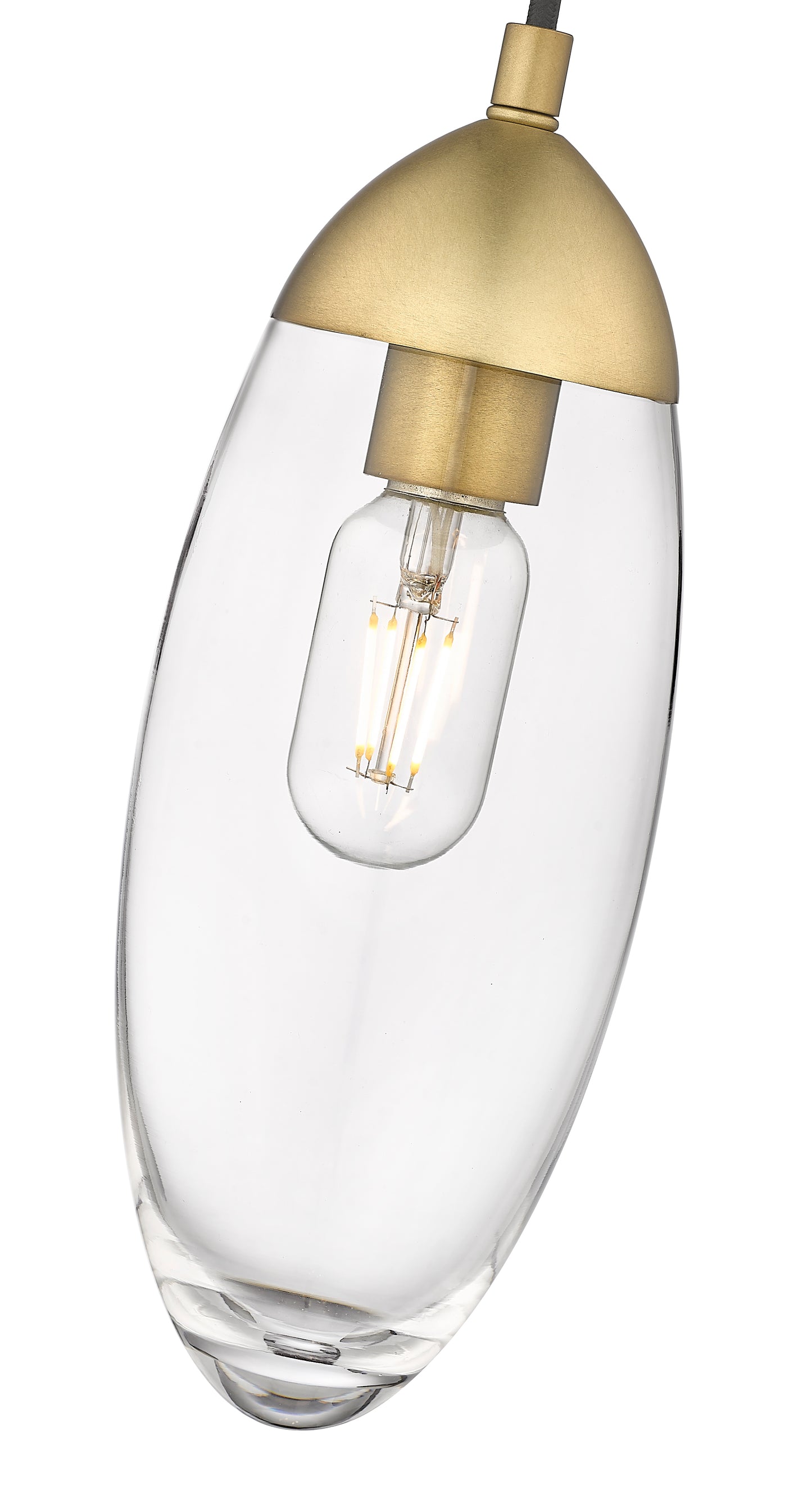 651P-RB - Arden 1 Light 4" Pendant - Rubbed Brass