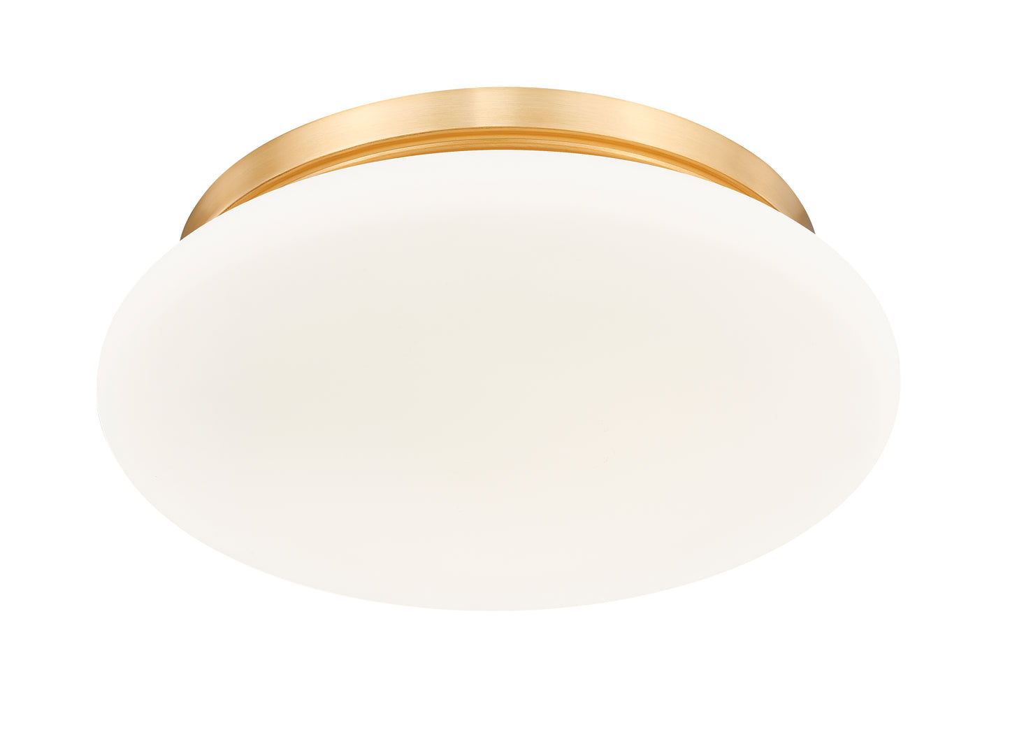 1025F12-MGLD-LED - Soleil 1 Light Flush 12" Mount - Modern Gold