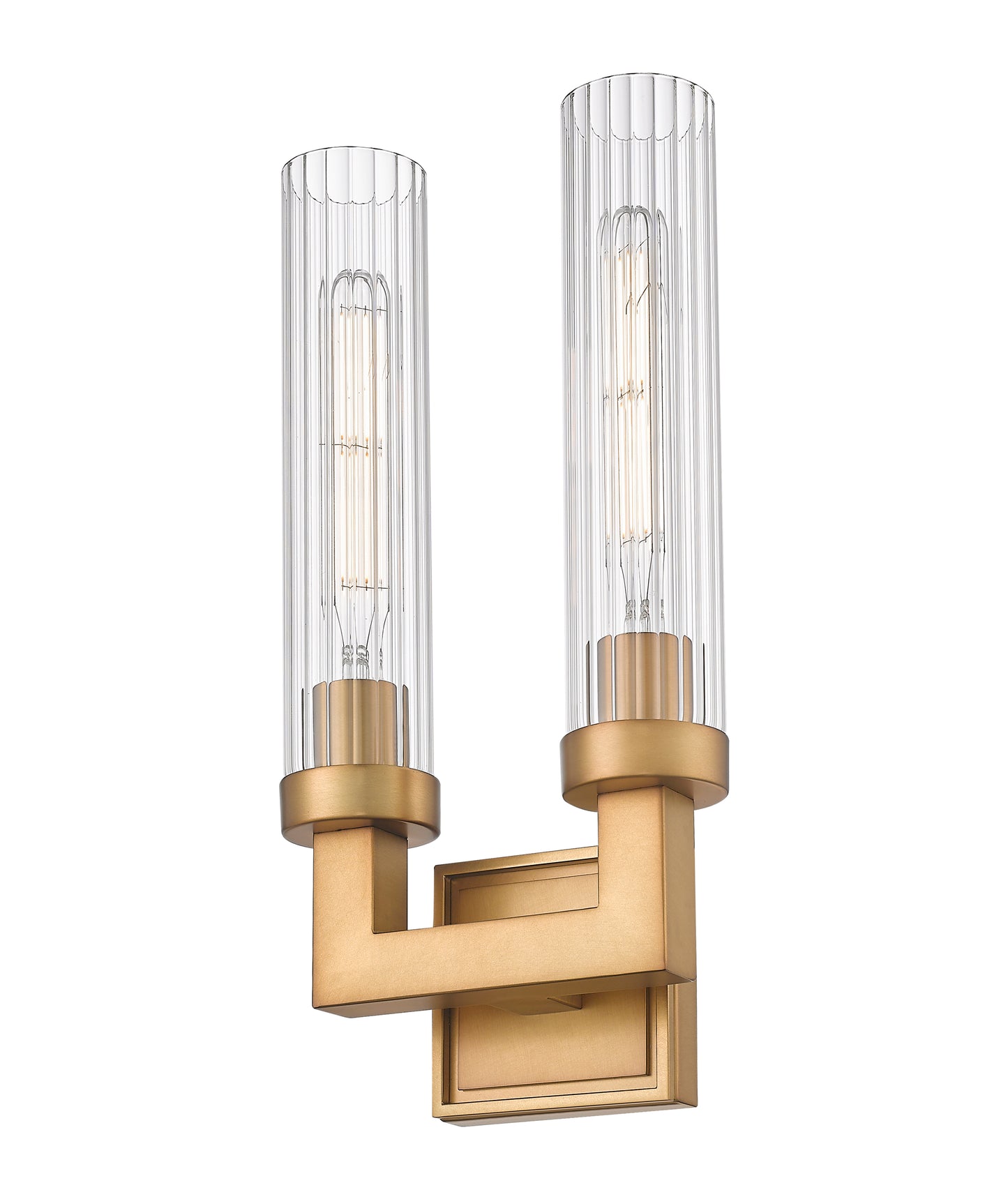 740-2S-RB - Beau 2 Light Wall 17" Sconce - Rubbed Brass