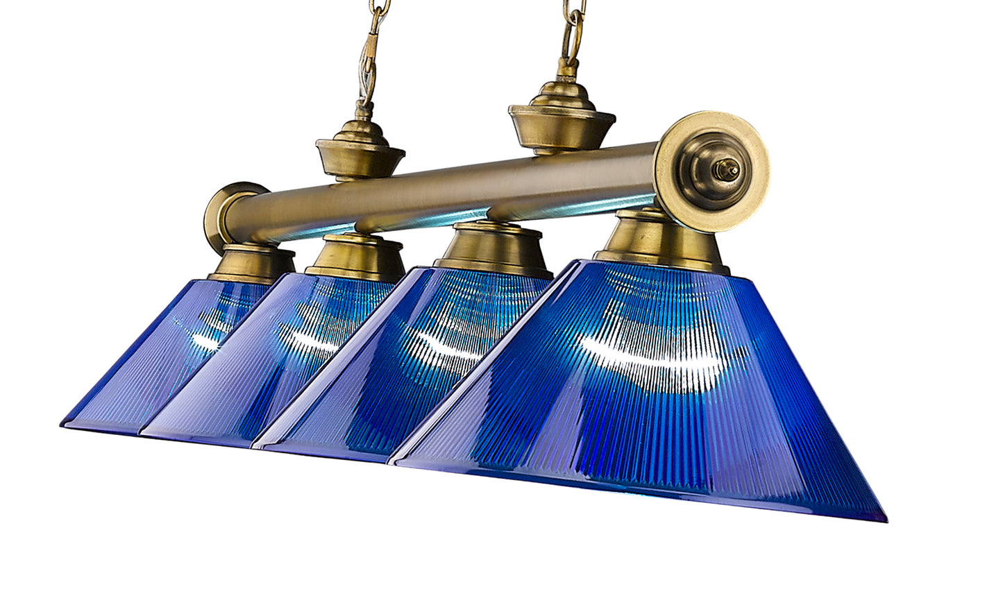 2306-4RB-ARDB - Cordon 4 Light 81" Billiard - Rubbed Brass