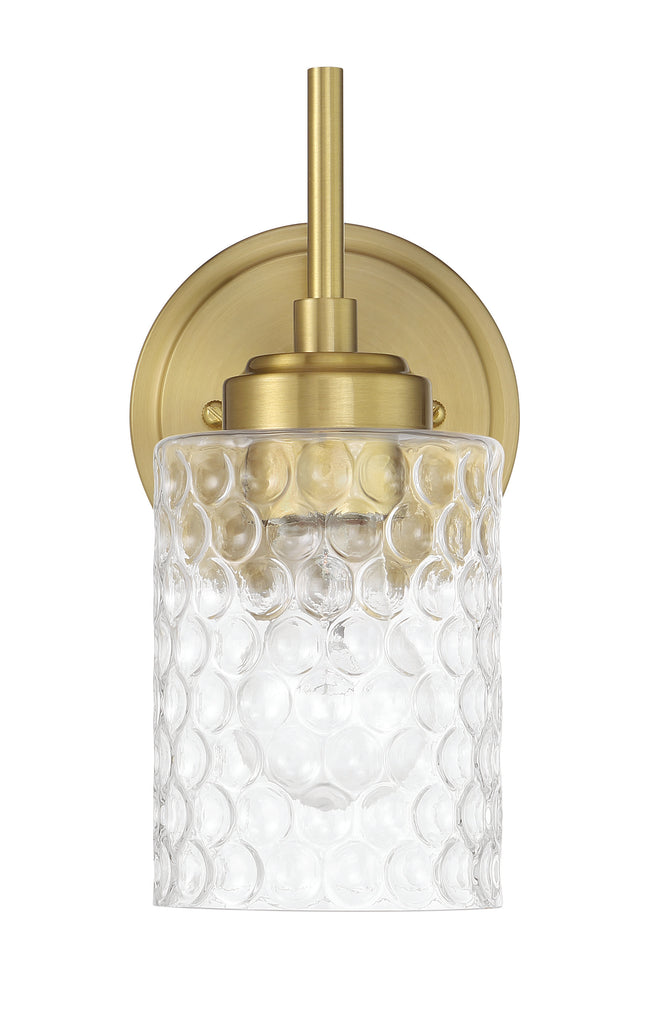 60501-SB - Claire 1 Light 10" High Wall Sconce - Satin Brass