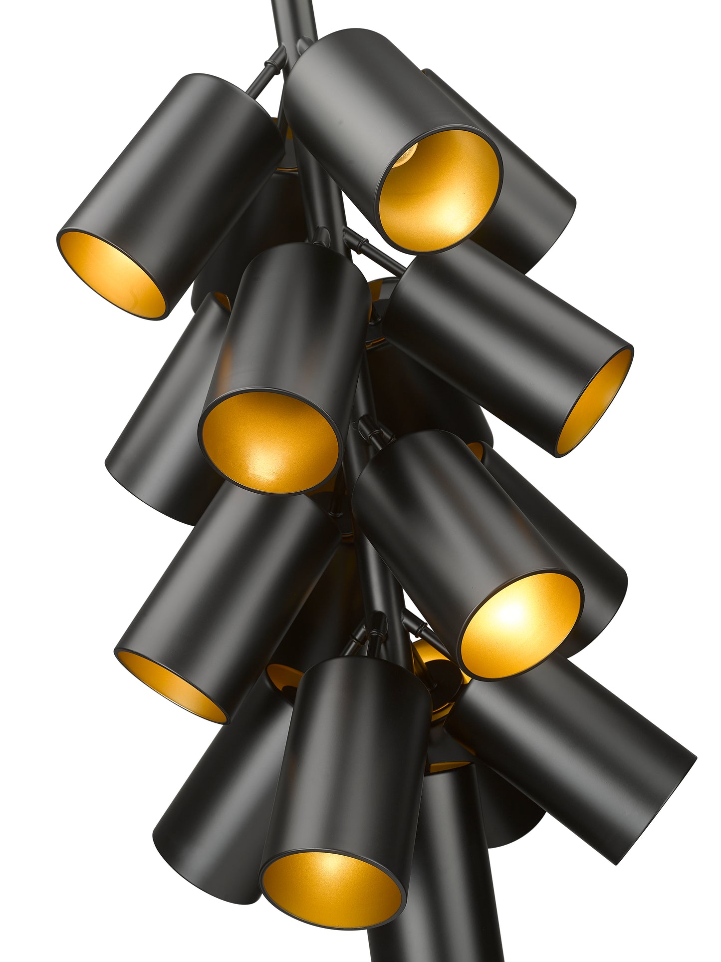 7520-17MB - Lumina 17 Light 17" Chandelier - Matte Black